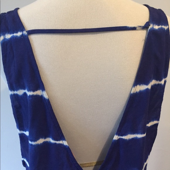 F21 Blue Tie Dye Romper - Picture 4 of 6